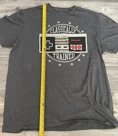 Nintendo Classically Trained Shirt Mens Size XL Controller Graphic Gray 2020 NES