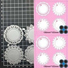 Lace Circle Metal Cutting Dies Scrapbooking DIY Template Embossing Stencils DIE