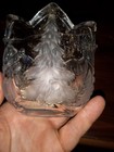 Mikasa Christmas Story Votive Candle Holder 3-1/4" Frosted Child Trees — photo 6