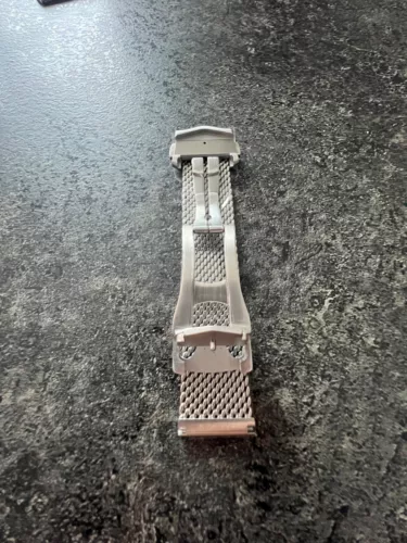 Correa de reloj pulsera de titanio de malla de 20 mm para no time to die diver 300M 007 - Imagen 4 de 8