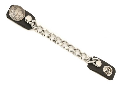4 PCS Motorcycle Vest Extender – Leather Chain Extensions For Bike Vests