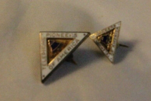 Vintage Bellsouth Telephone Pioneers Triangle Bell Pins