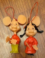 Figuras de imitación de plástico Topo Gigio vintage de los años 60 - Stock antiguo almacén tienda