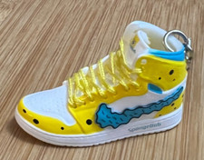 New Mini 3D AIR JORDAN sneaker shoe keychain Yellow/Blue/White
