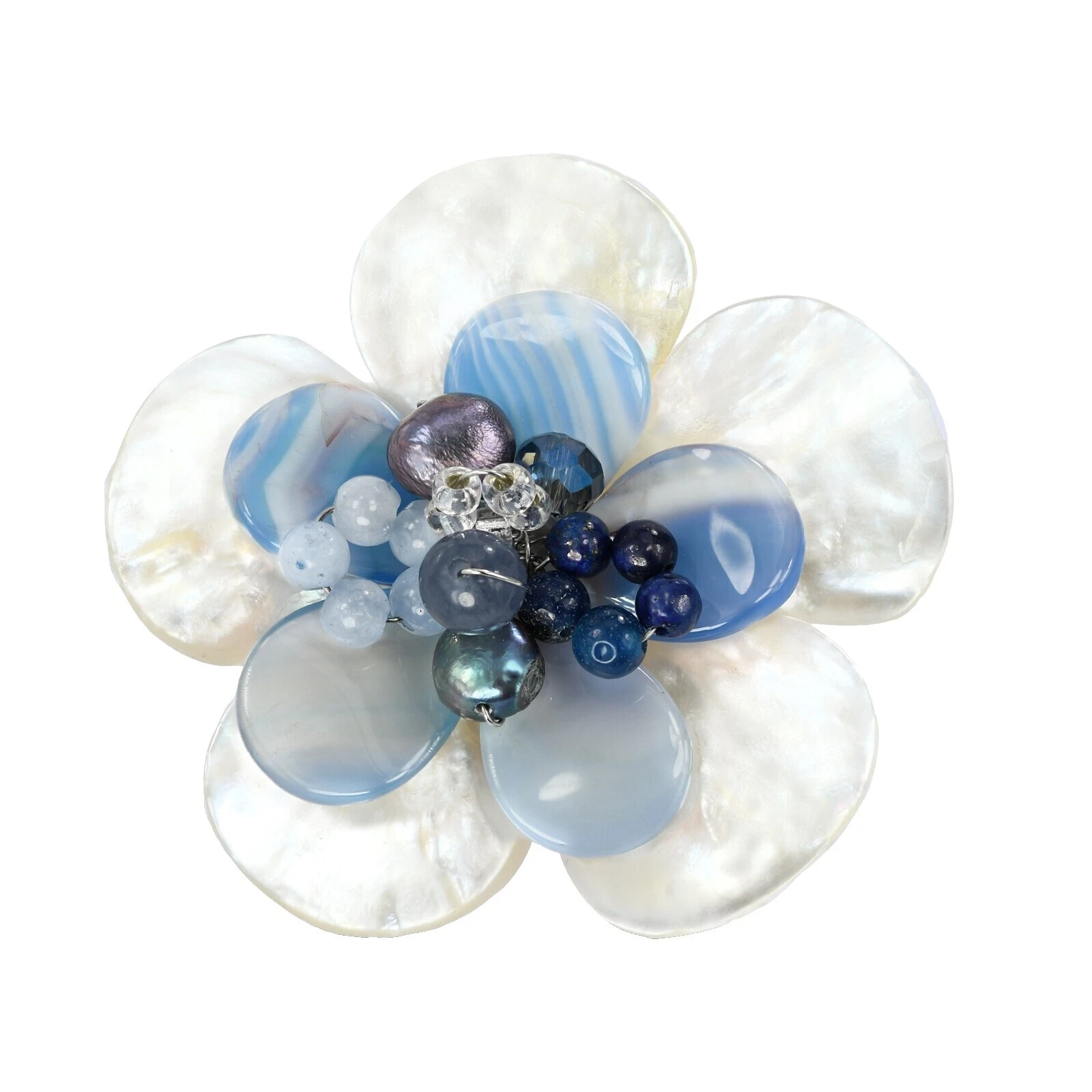 Pasadores de moda Piedra Perla