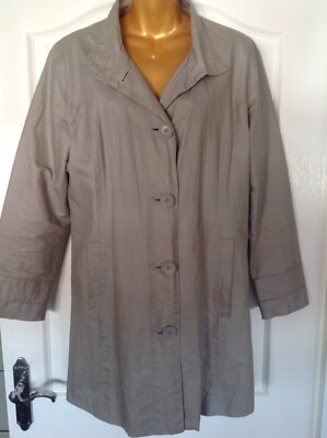 Marks And Spencer Per Una Grey Water Resident Jacket/Coat Size 12