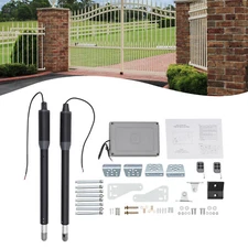 Automatic Gate Opener Dual Swing Gate Opener Security System w/ Remote Control