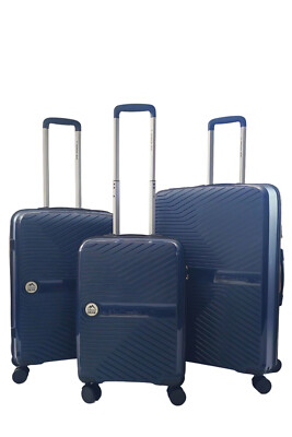 Borse Valigeria Di Lusso Valigia Rigida Blu PP Bagaglio Da Cabina