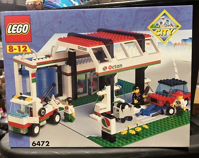 Classic Lego Gas Station Set LEGO Shell Service Station Set 377-1