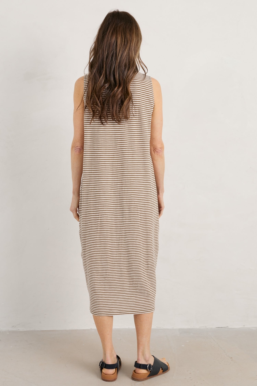 Seasalt Women's Dress brown Halldrine Jersey Dress Regular Canvas