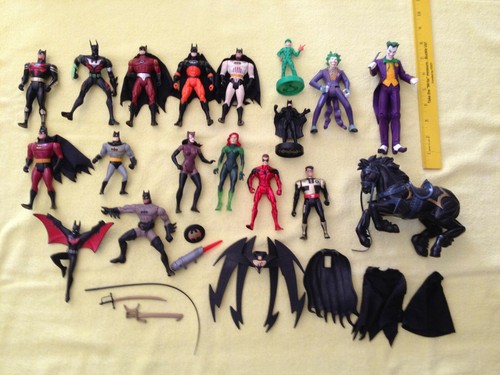 (22) 1990's DC Comics Action Figures:Batman Robin Joker Cat Woman Poison Ivy + - Picture 2 of 12