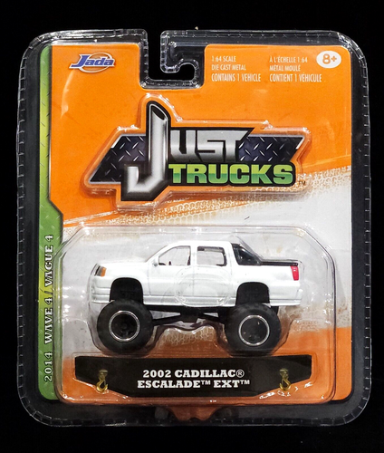 Jada 02 2002 Cadillac Escalade EXT Pickup Just Trucks Lifted 4x4 Collectible Wht - Picture 2 of 2