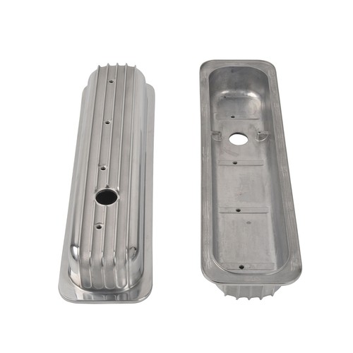 For SBC Chevy Vortec 5.0 5.7 350 87-97 Short Finned Valve Cover &12" Air Cleaner - Picture 5 of 12