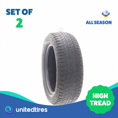 Set of (2) Used 225/60R17 Yokohama Geolandar A/T G015 99T - 8.5/32