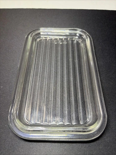 Vintage MCM Pyrex 502-C Refrigerator Dish Lid Only  6 3/4 x 4 3/8  S112