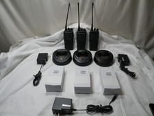 Motorola CP200d, UHF 403-470Mhz, AAH01QDC9JA2AN ,3 New Batteries,Chargers AS IS
