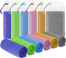 6 Pack Cooling Towel 40"X12", Cooling Towels for Neck and Face, Quick Dry Soft B