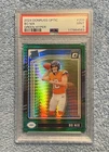 2024 Panini Donruss Optic Bo Nix #209 Green Hyper Prizm Rated Rookie PSA 9 RC
