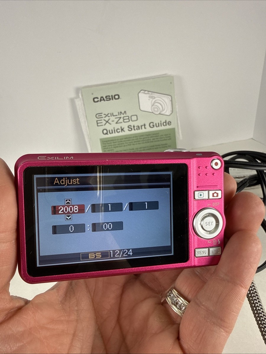 CASIO EXILIM EX-Z80 8.1MP Digital Camera- Hot Pink - MINT | eBay