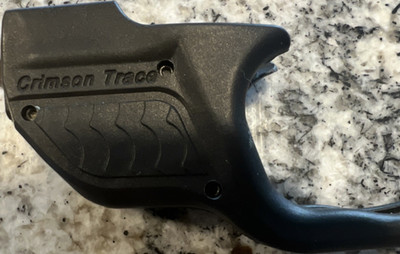 Crimson Trace Laser Sight Green Reticle, Black, Handgun, Trigger Guard, Battery