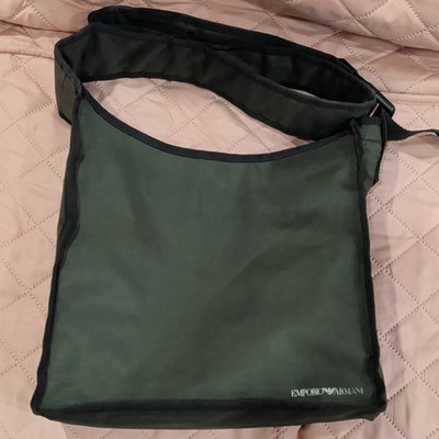 Emporio Armani Green/Black Messenger Bag