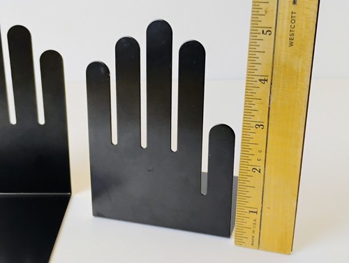 Vintage Spectrum Division Designs Hand Book Ends 70s Post Modern Midcentury - Picture 3 of 4