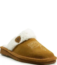 [HOT DEAL] Ariat Women's Jackie Suede Square Toe Slippers, Chestnut (Authentic)