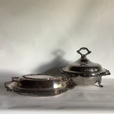 International Silver Company Lidded Serving Bowl Set - Heritage And Countess