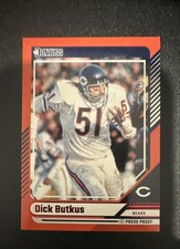 2024 Panini Donruss - Dick Butkus #51 Press Proof Red