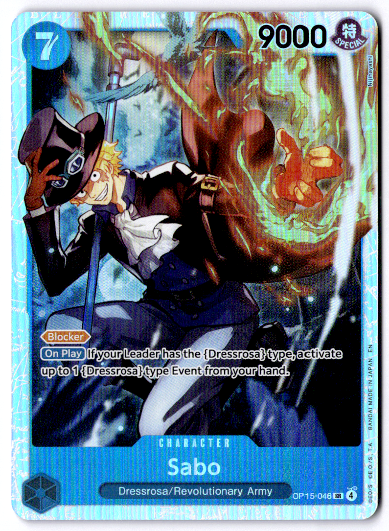 Sabo OP15-046 SR One Piece TCG OP15 Foil English Adventure On