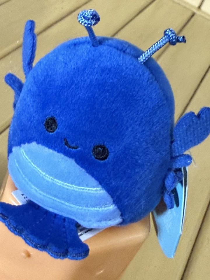 NUEVO Squishmallows 2.5” Pulgadas Micro Lobert The Blue Lobster Micromallows Mystery Foto 3 de 4