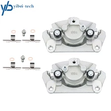 Pair Rear Brake Calipers w/ Brackets For Dodge Ram 1500 Durango Chrysler Aspen