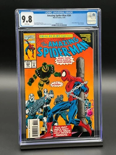 Amazing Spider-Man #384 CGC 9.8 (1993) - Emberlin Direct Editions have K-B Toys