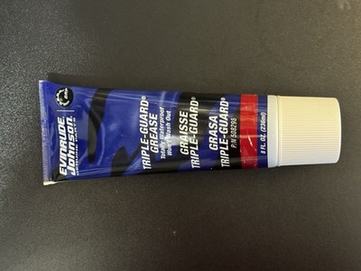 Johnson Evinrude OMC New OEM Triple Guard Marine Grease Tube 8oz, 0508298