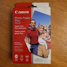  Canon Inkjet Photo Printer Paper Plus Glossy 4x6 120 Sheets - Sealed NEW