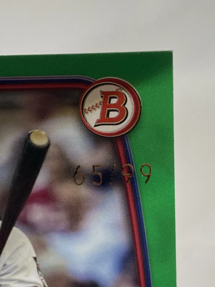 2023 BOWMAN GREEN PAPER NUMBERED /99 BYRON BUXTON MINNESOTA TWINS - Image 2 of 2