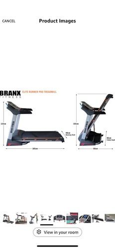Branx Fitness Foldable ‘Elite Runner Pro’ Treadmill - Picture 5 of 6