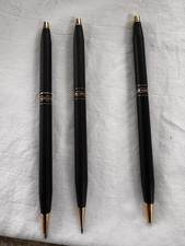 Cross Black Gold Trim Pen Pencil Set Ballpoint Mechanical Pencil Lot of 3