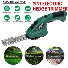 NEW 2IN1 7.2V ELECTRIC CORDLESS GRASS SHEARS GARDEN MINI HAND HELD HEDGE TRIMMER
