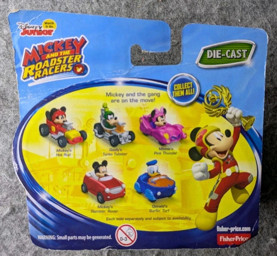 Disney Mickey Roadster Racers Goofy’s Turbo Tubster Die-Cast DTT53 New Sealed - Image 4 of 4