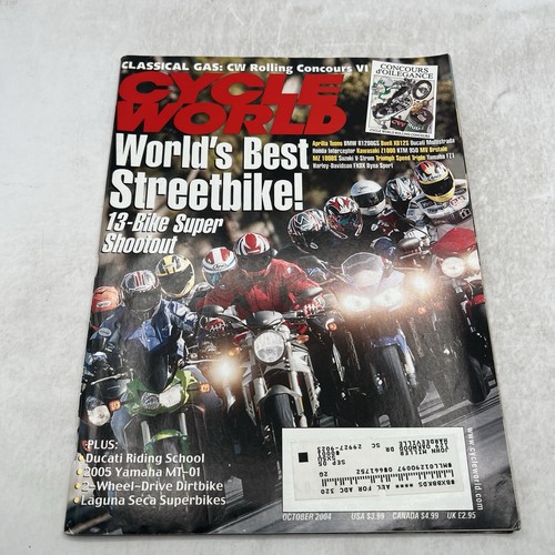 Cycle World Motorcycle Magazine 2004 Lot of 11 Issues Honda Suzukis Yamaha BMW - Picture 12 of 14