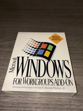 Microsoft Windows for Workgroups Add-on Upgrade for 3.1 Sealed New in Box 1994