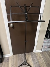 ChromaCast Folding Metal Music Stand w Carry Bag Adjustable Height Tripod Base