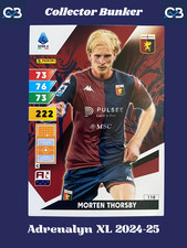 PANINI ADRENALYN XL 2024-25 MORTEN THORSBY GENOA 118 Card Centrocampista TOT 222