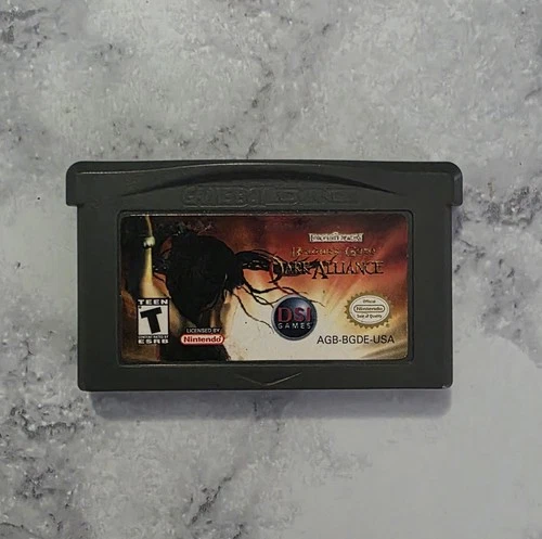 Baldur's Gate: Dark Alliance (Nintendo GameBoy Advance, GBA) Cartridge Tested