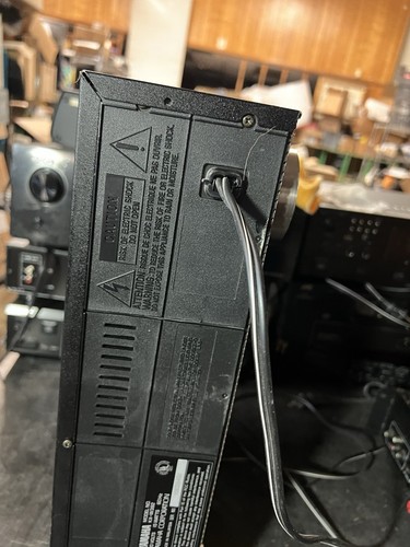 Vintage Yamaha Natural Sound Stereo Double Cassette Deck KX-W382 Black parts - Picture 8 of 8