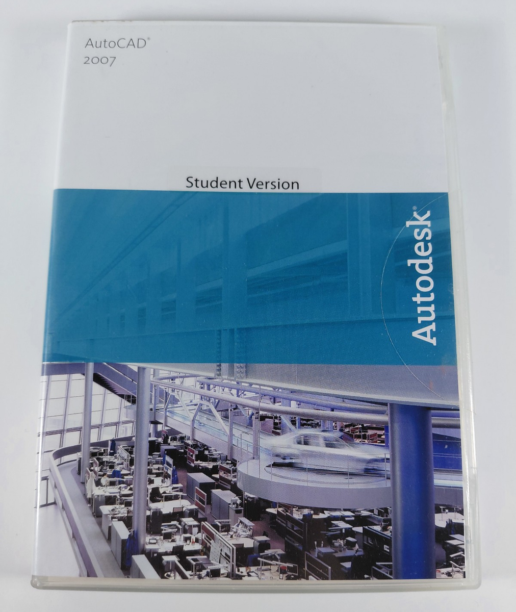 Autodesk AutoCAD 2007 Student Version w/ Serial Number Windows CD