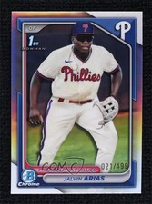 2024 Bowman Chrome Prospects Refractor 21/499 Jalvin Arias #BCP-226 07r3