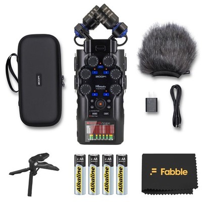 Zoom H6studio 8-Track 32-Bit Float Handy Recorder Bundle