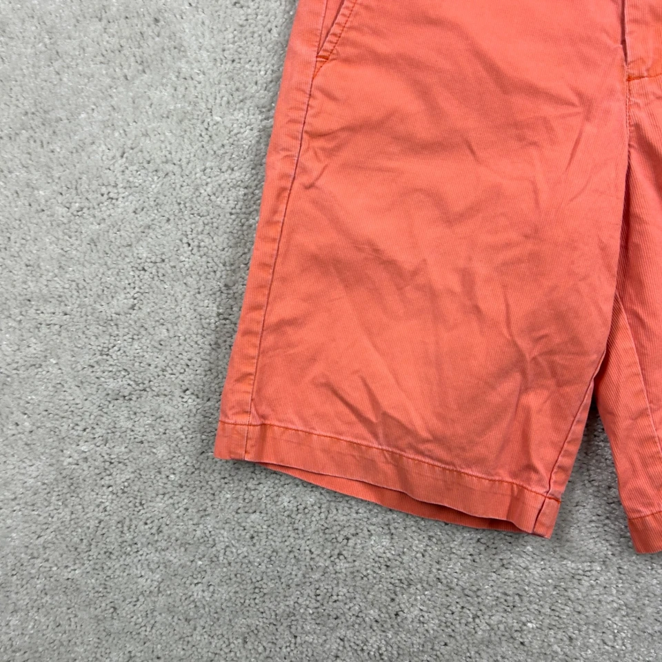 Vineyard Vines Breaker Shorts Boys Size 12 Orange Flat Front Cotton Chino - Image 2 of 4
